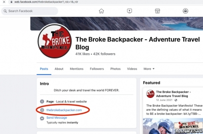 Facebook Scam Clone Backpackers
