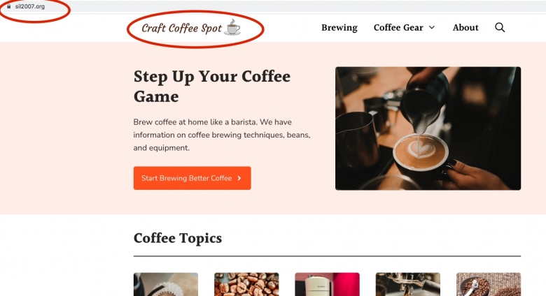 Facebook Scam Craft Coffee Clone