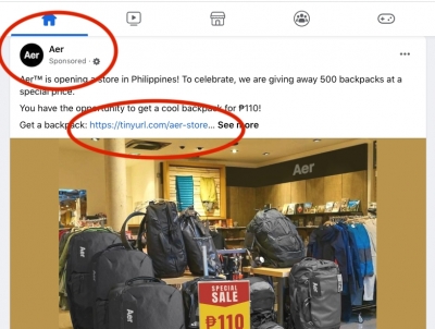 Facebook Scam Suitcase P110