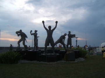 Manny Pacquiao Monument At Sm Mall Of Asia