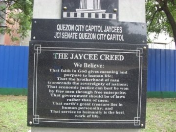 The Jaycee Creed Memorial in Quezon City